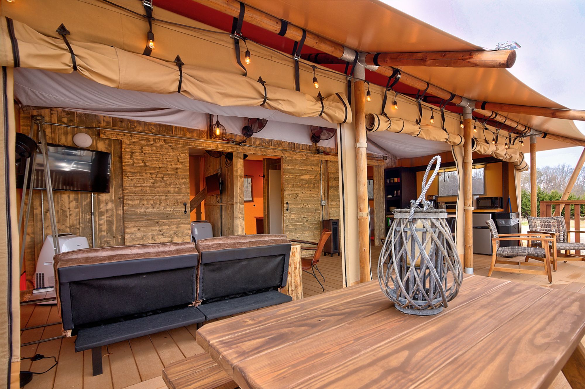 Knoxville Glamping Tents at Appalachia Ridge Norris Tennessee by Lake